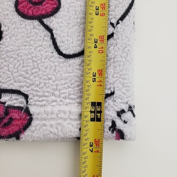 Sanrio Hello Kitty Fleece PJ Pants White Drawstring Lounge Sleep Womens Size XL - Picture 10 of 10